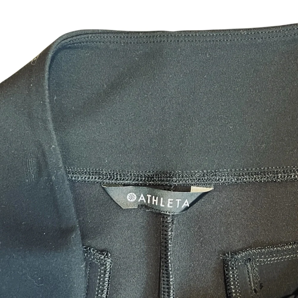 Athleta Women’s Sz 6 Black Brooklyn Ankle Pant Pull On Stretch Casual - Picture 5 of 11